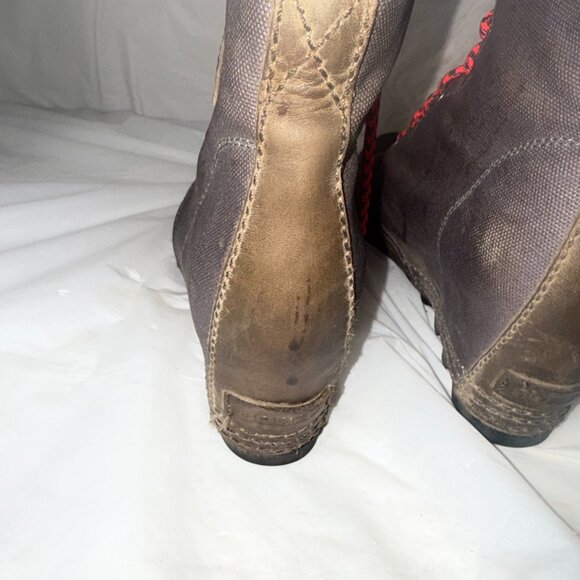 Sorel Women's PDX Grey Brown Hidden Wedge Bootie Size US 8.5 - Picture 6 of 14